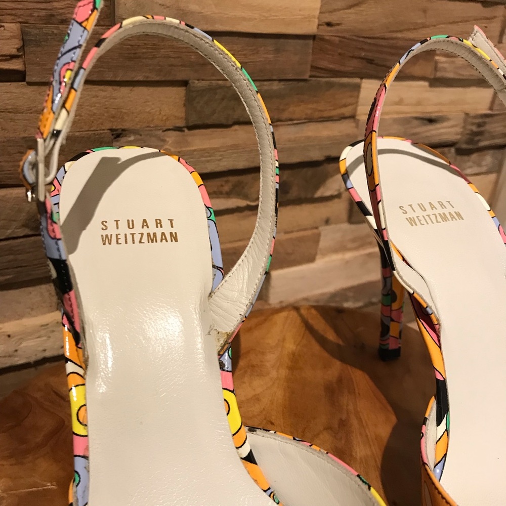 Stuart Weitzman Patent Leather Slingback Pumps - image 3